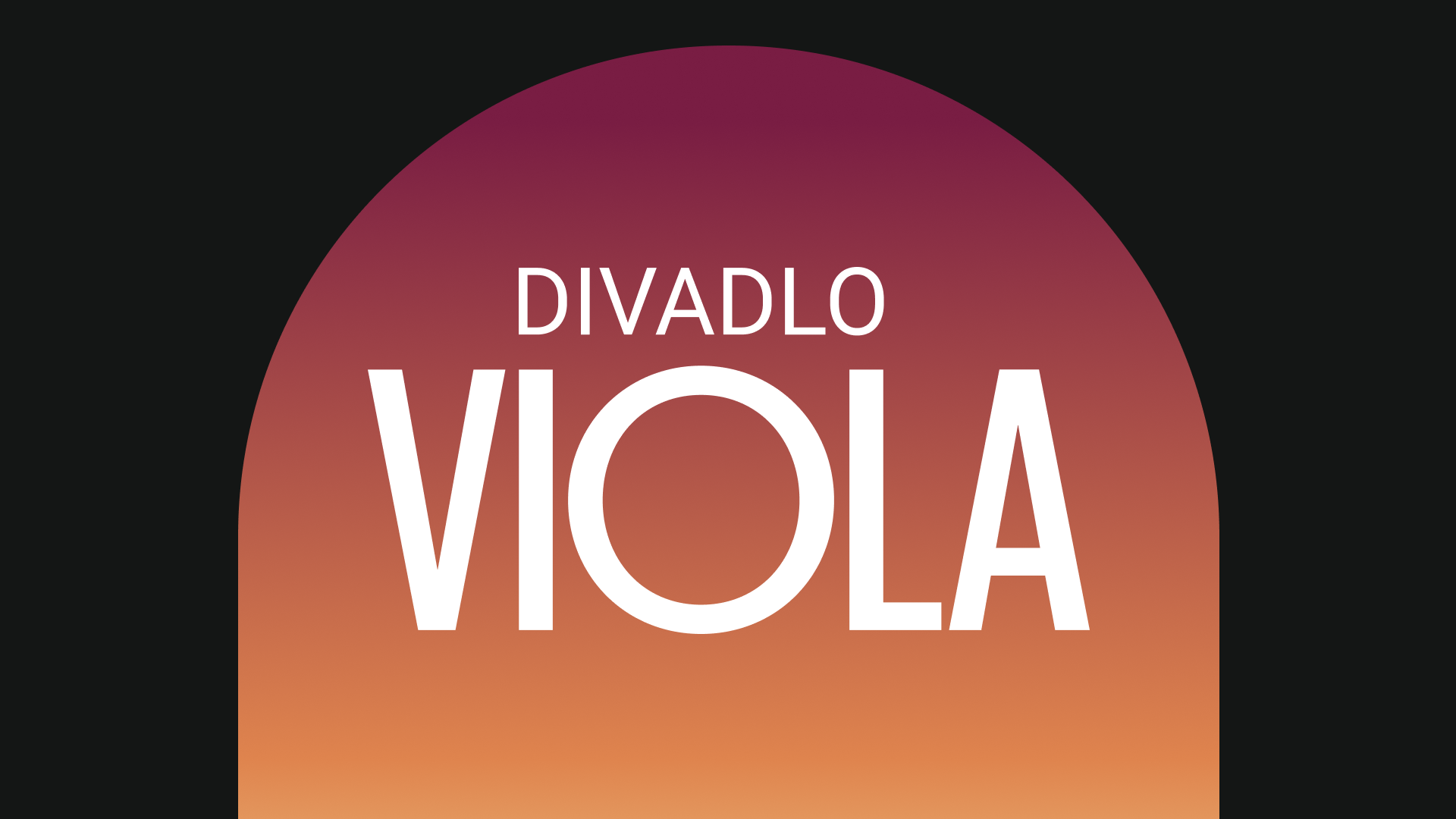 Theatre Viola logo on portal gradient background